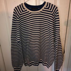 Brooks Brothers Blue Striped Sweater - XL